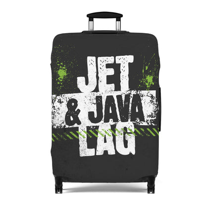 Jet Lag and Java Luggage Cover Travel Suitcase Cover