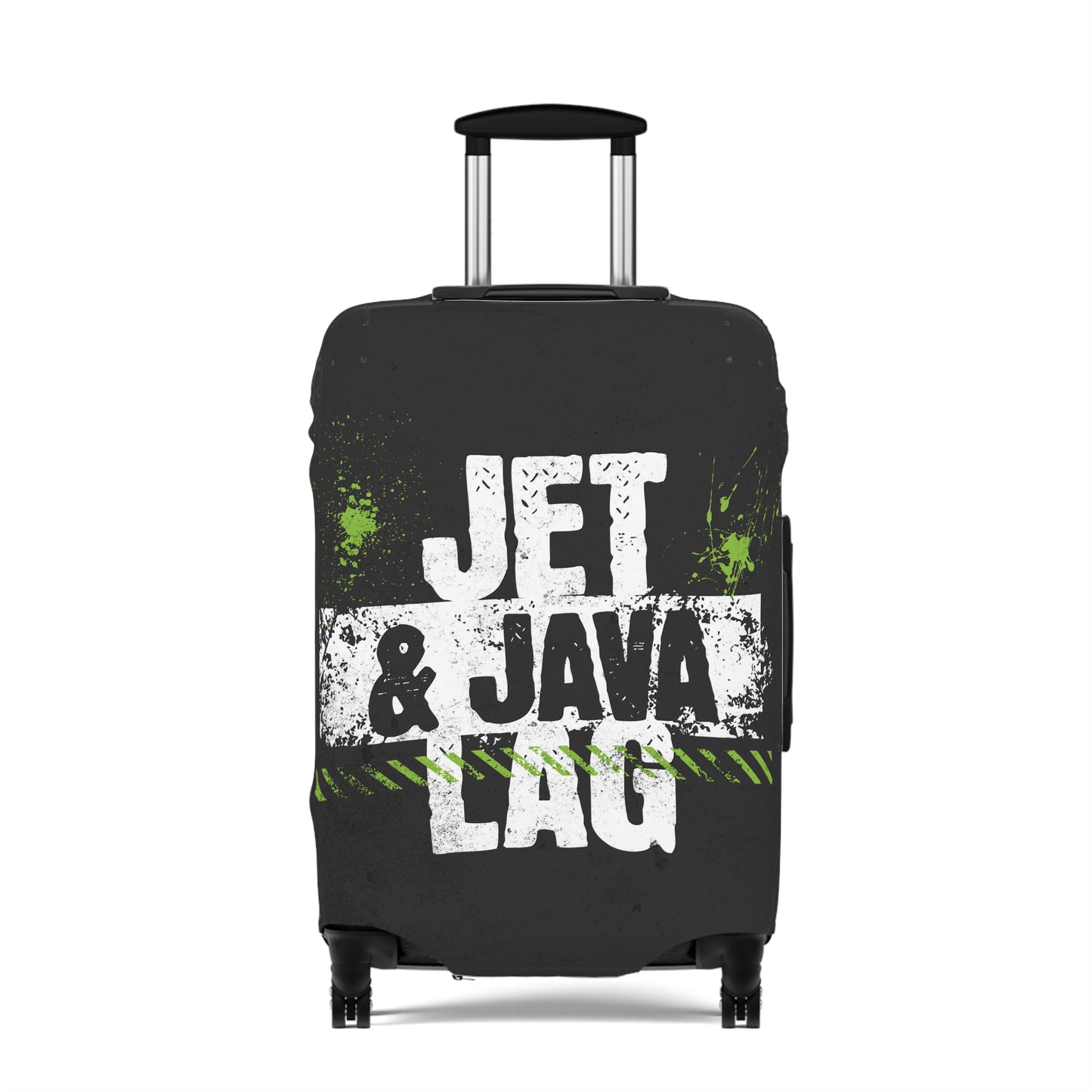 Jet Lag and Java Luggage Cover Travel Suitcase Cover
