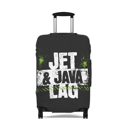 Jet Lag and Java Luggage Cover Travel Suitcase Cover