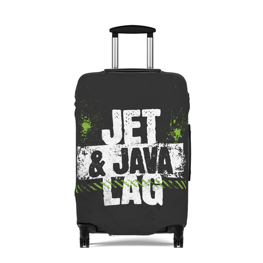 Jet Lag and Java Luggage Cover Travel Suitcase Cover