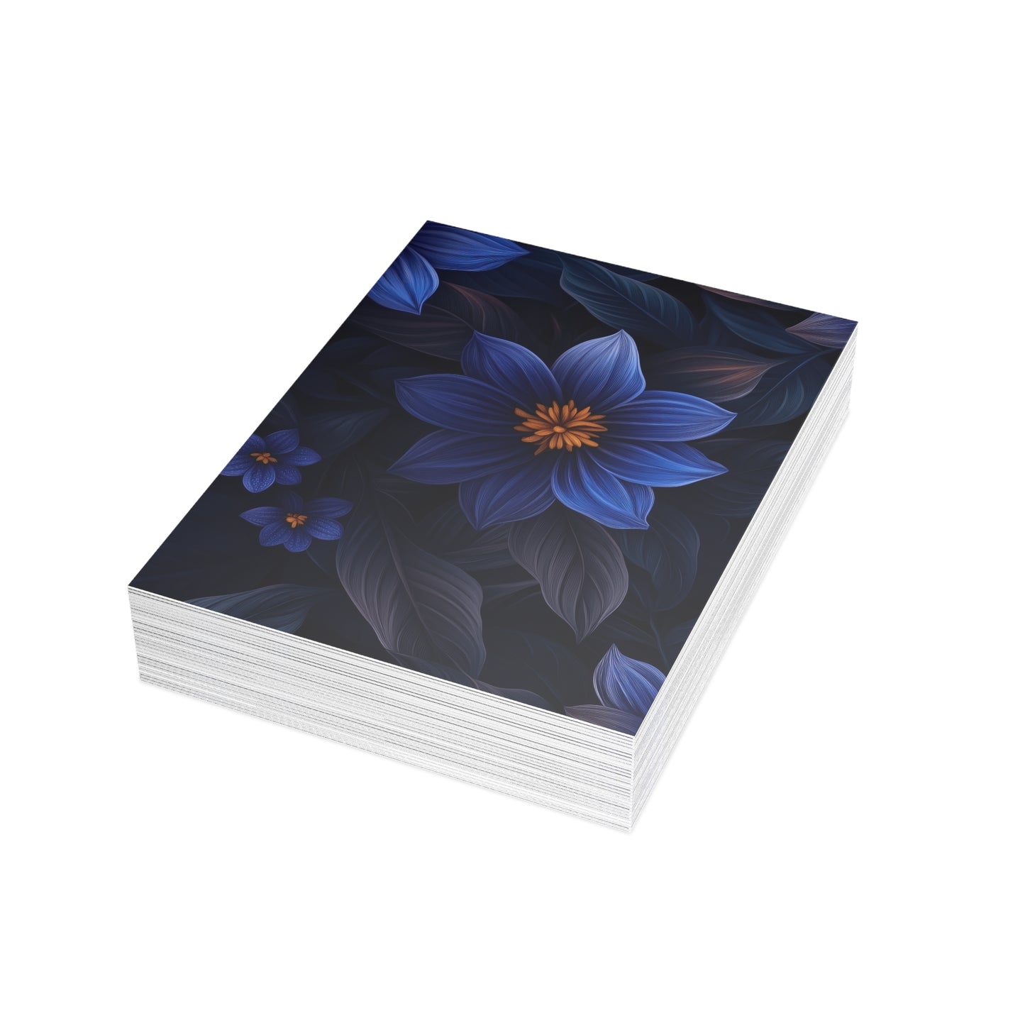 Blue Floral Heaven Postcards Blue Floral Botanical Postcard Set