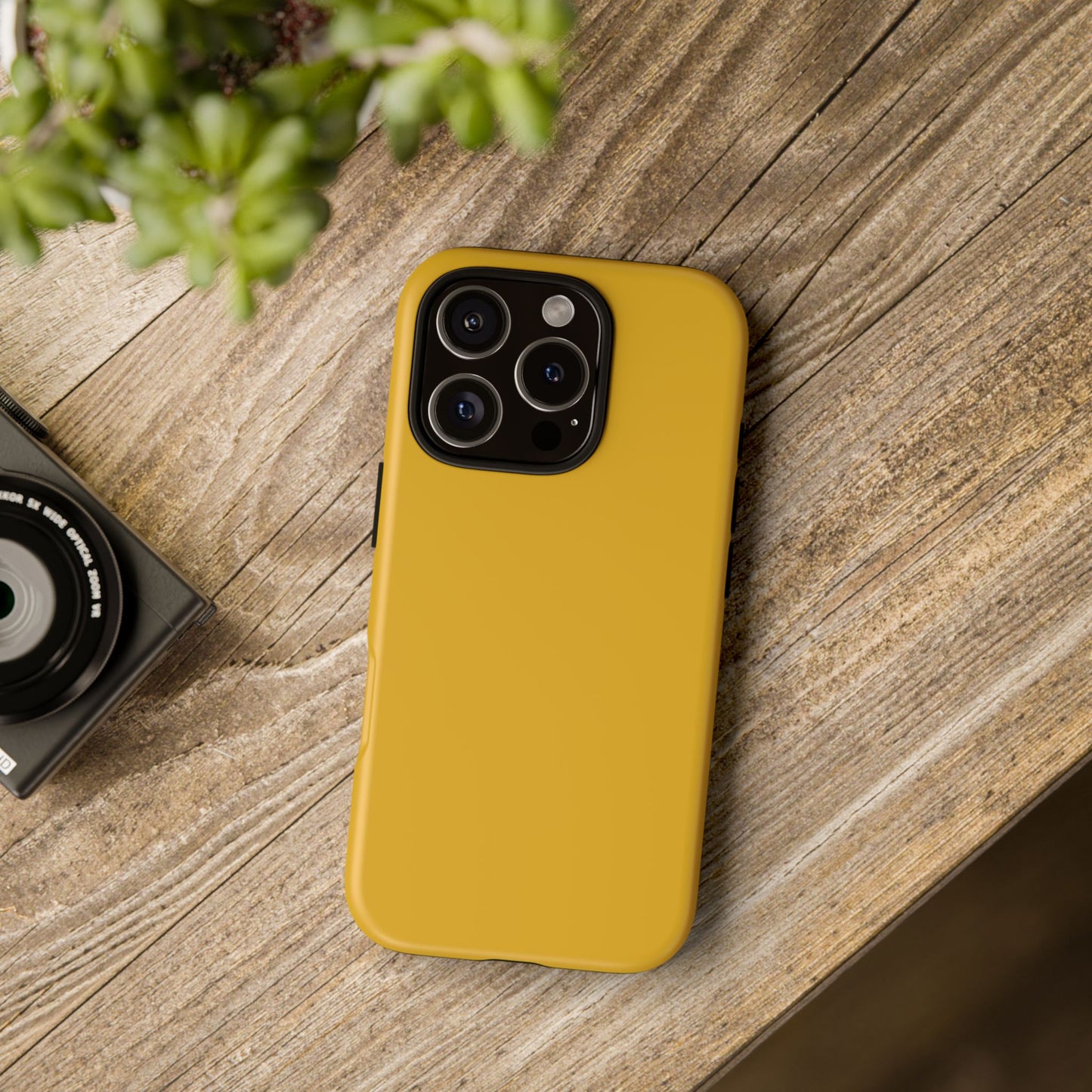 Honey Yellow Tough Cell Phone Case Matte or Glossy Protective Case iPhone Samsung
