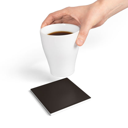 Muted Charcoal Ceramic Coaster Round or Square | Coordinated Collection