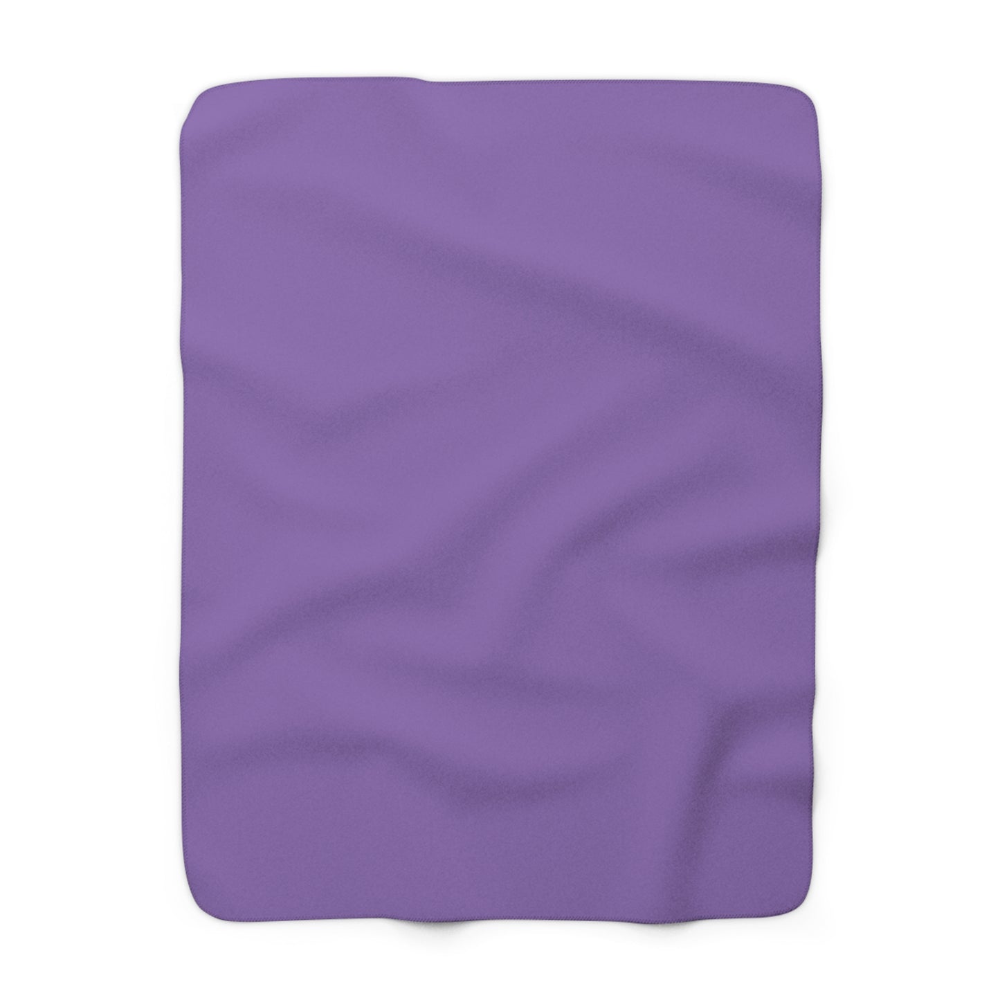 Purple Sherpa Fleece Blanket Cozy Plush Throw 3 Sizes Soft Warm Blanket