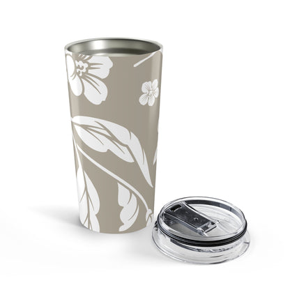 Warm Stone Floral 20oz Stainless Steel Tumbler | Coordinated Collection