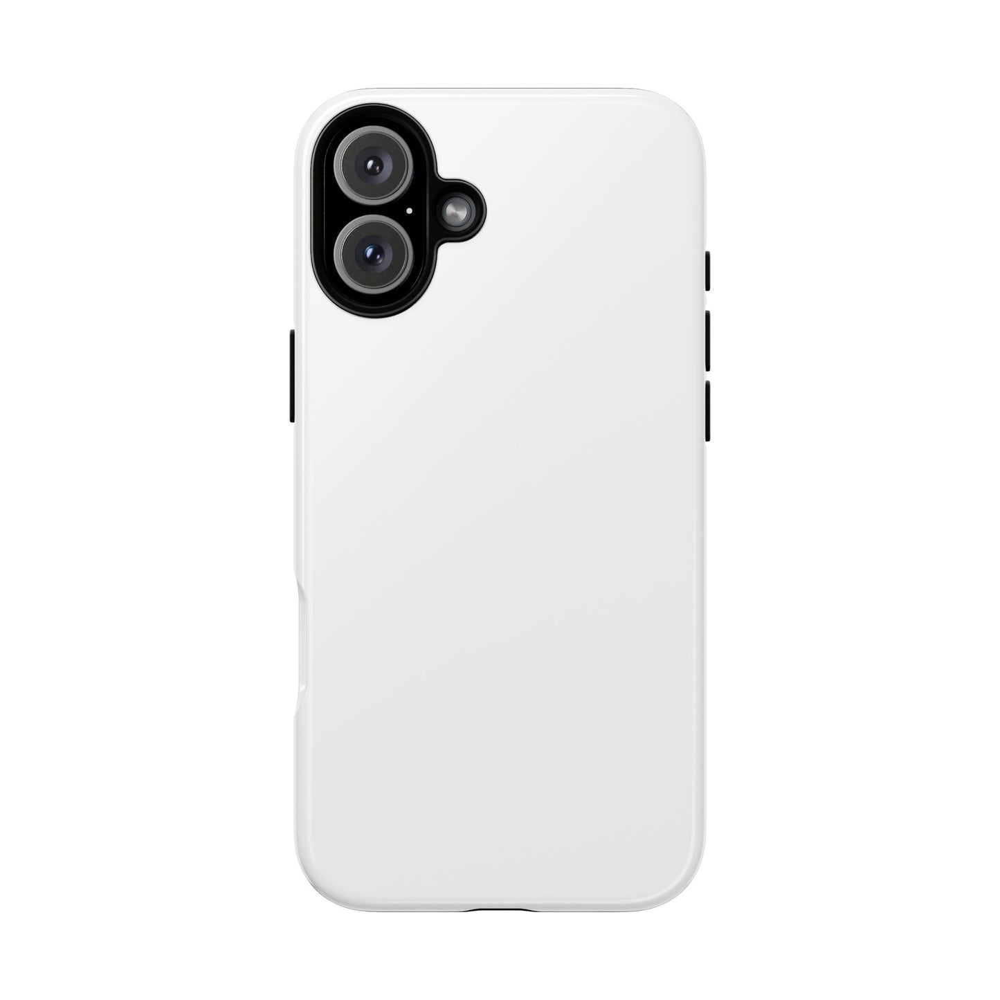 White Tough Cell Phone Case Matte or Glossy Protective Case iPhone Samsung