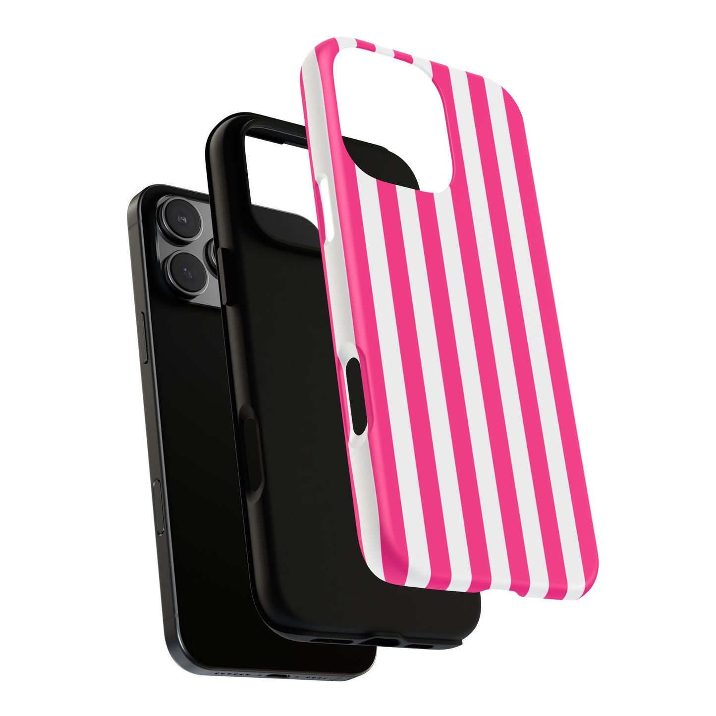 Pink Stripe Tough Phone Case for iphone or Samsung
