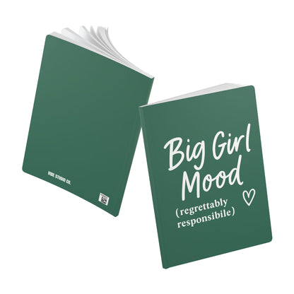 Leaf Green Big Girl Mood A5 Lined Journal