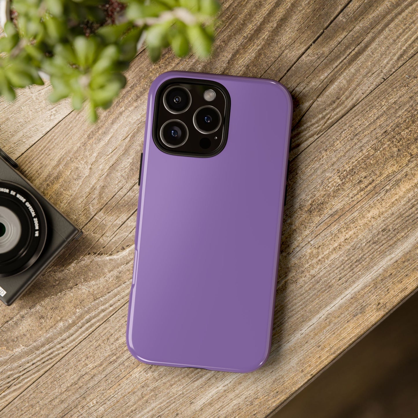 Purple Tough Cell Phone Case Matte or Glossy Protective Case iPhone Samsung