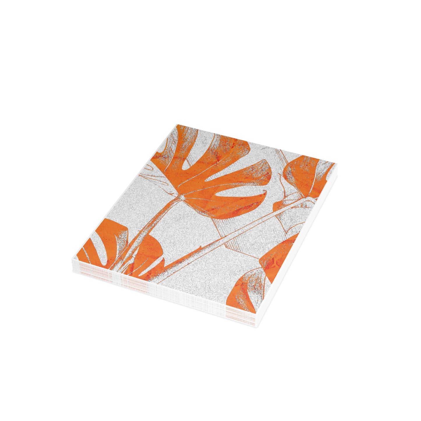 Monstera Leaf Tangerine Postcards