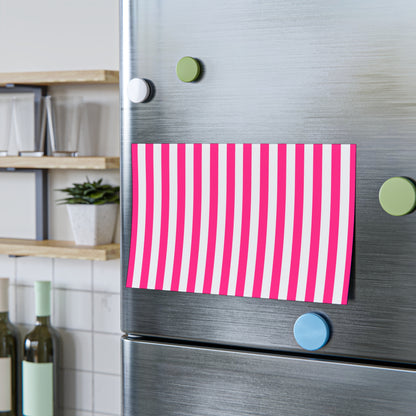 Pink Stripe Sticky Notes (7 Sizes)