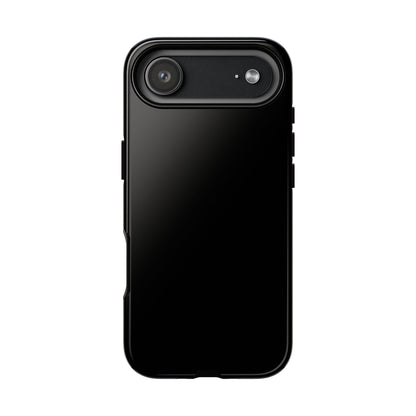 Black Tough Cell Phone Case Matte or Glossy Protective Case iPhone Samsung