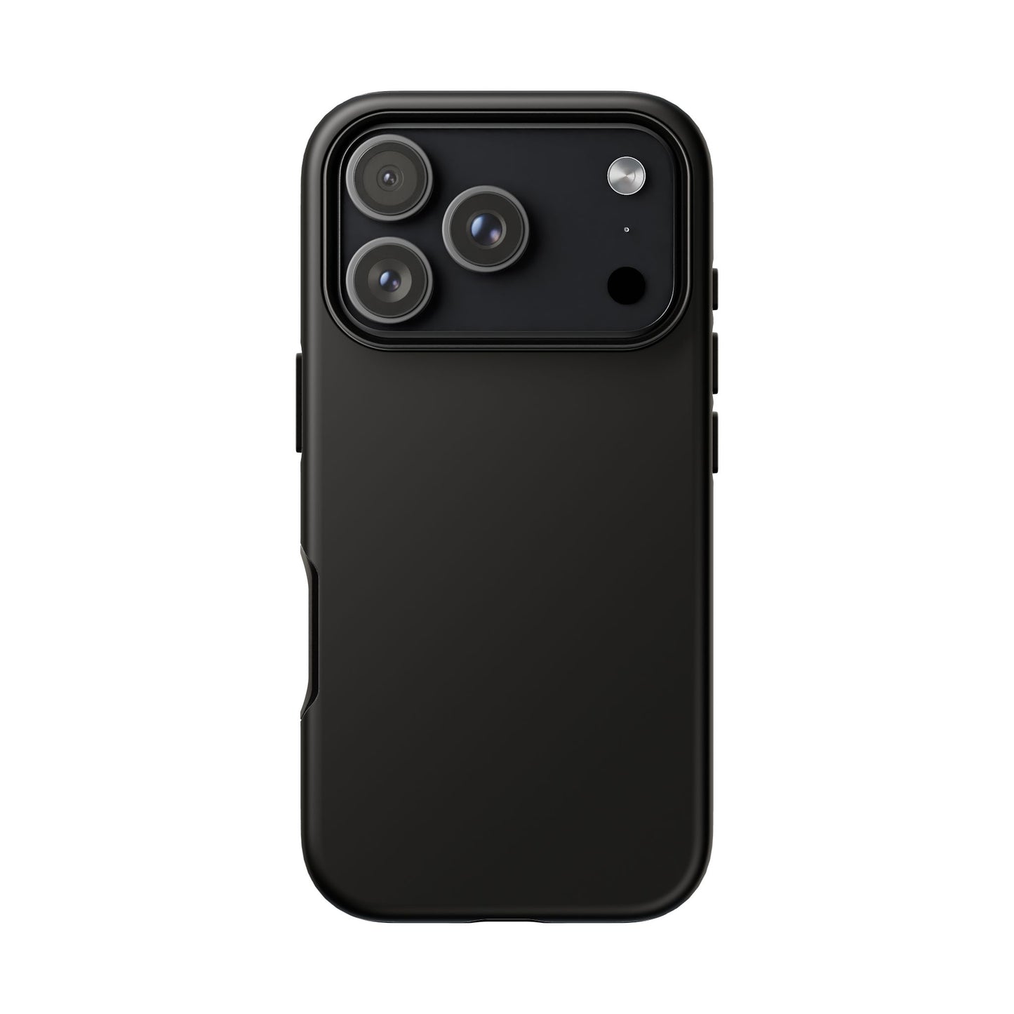Black Tough Cell Phone Case Matte or Glossy Protective Case iPhone Samsung