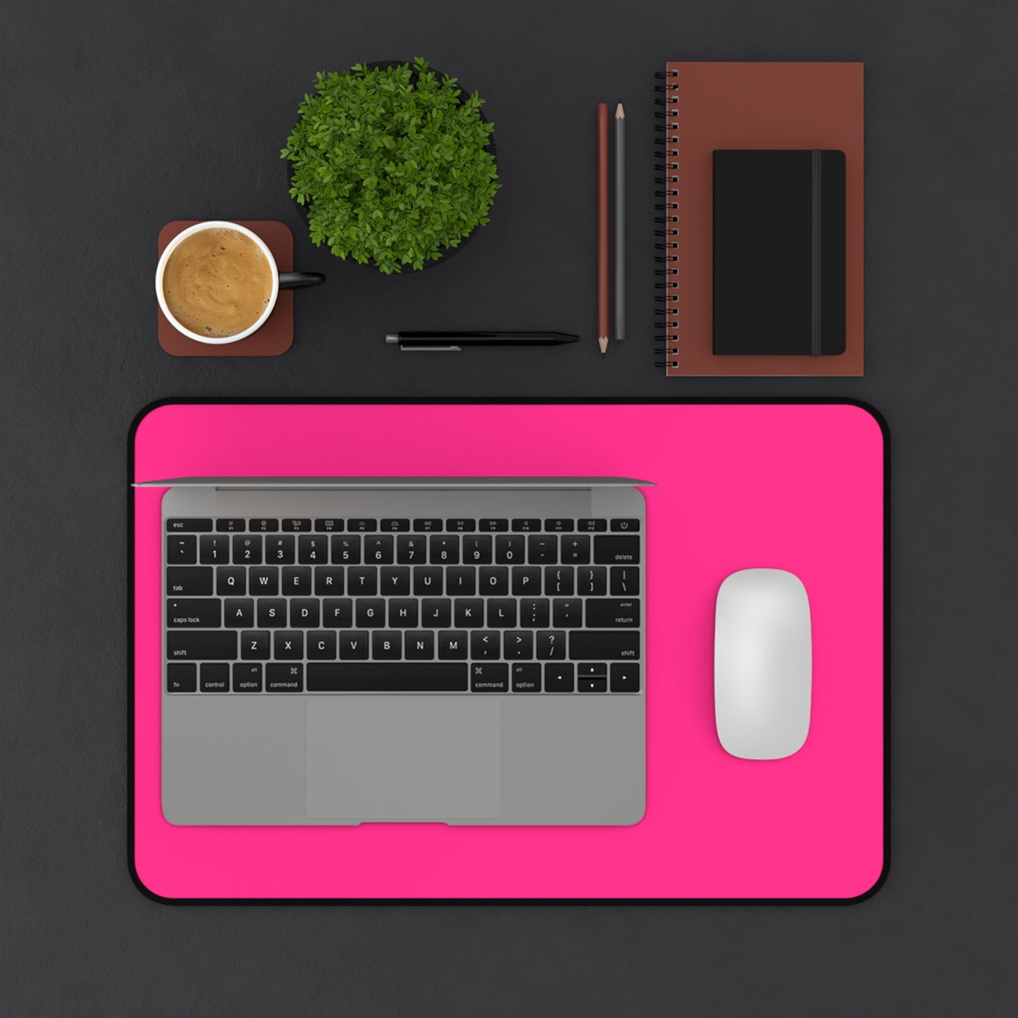 Pink Desk Mat Color Coordinated Collection (12x18, 12x22, 16x32)
