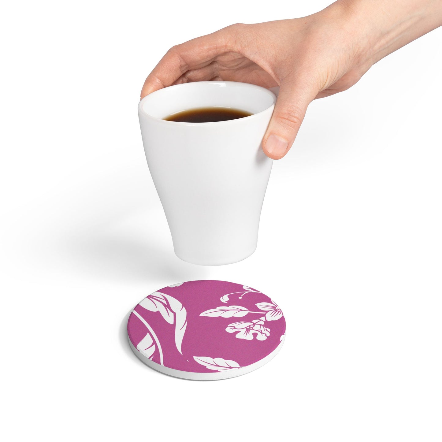 Lilac Wine Floral Ceramic Coaster Coordinated Collection