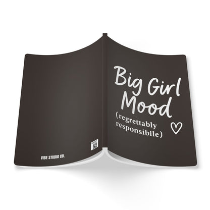 Muted Charcoal Big Girl Mood A5 Lined Journal