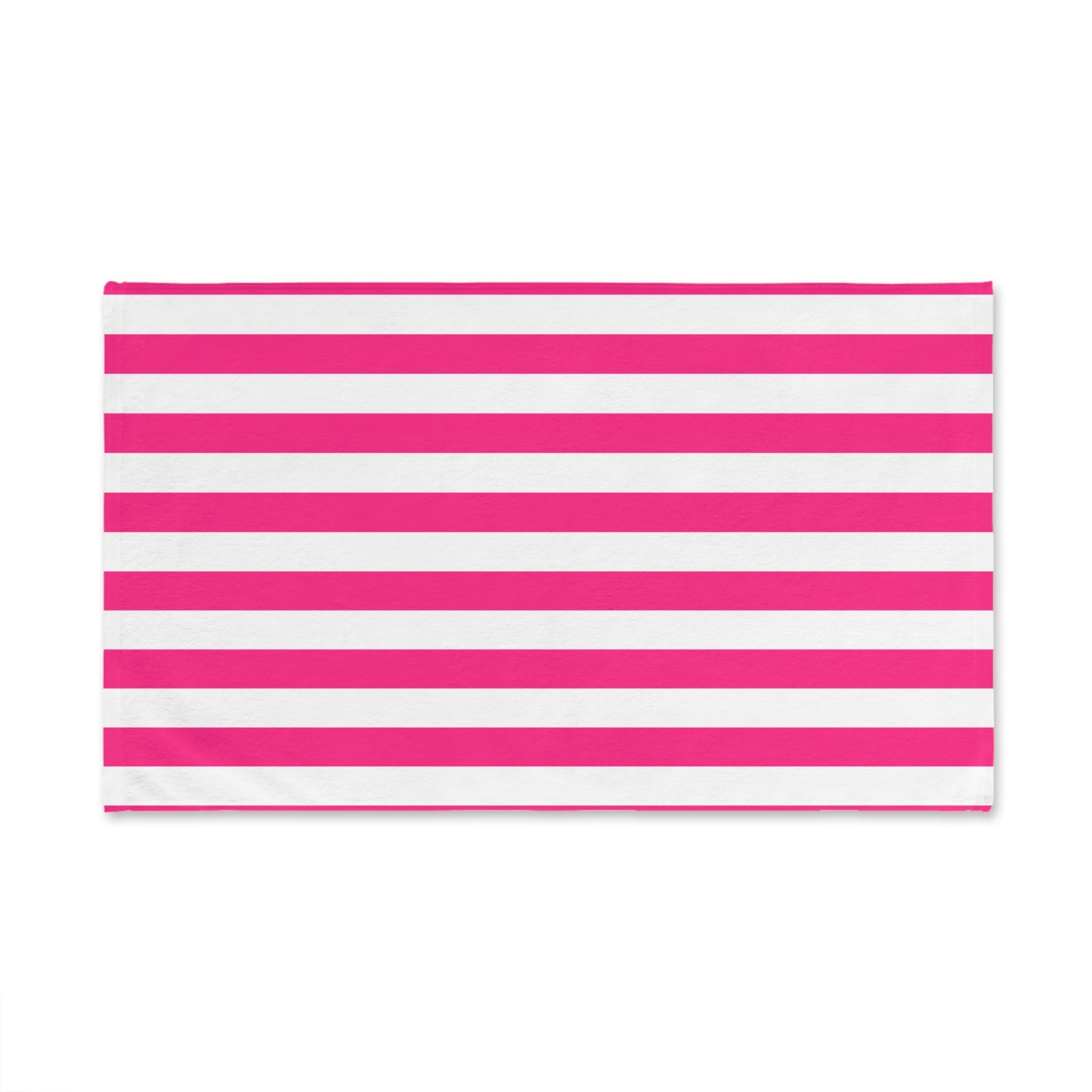 Pink Stripe Hand Towel Pink Bathroom Hand Towel