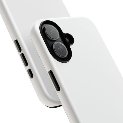 White Tough Cell Phone Case Matte or Glossy Protective Case iPhone Samsung