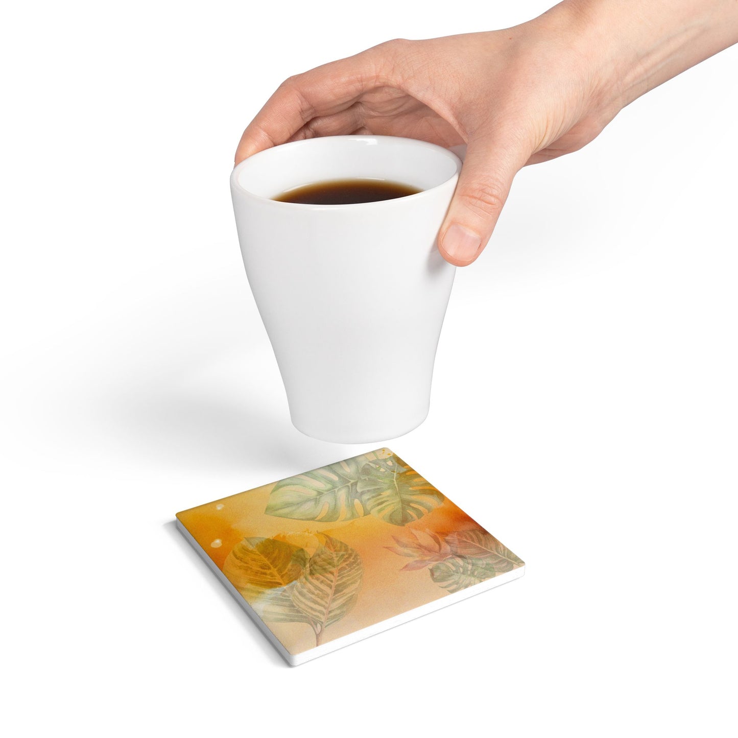 Sunset Botanical Ceramic Coaster Coordinated Collection