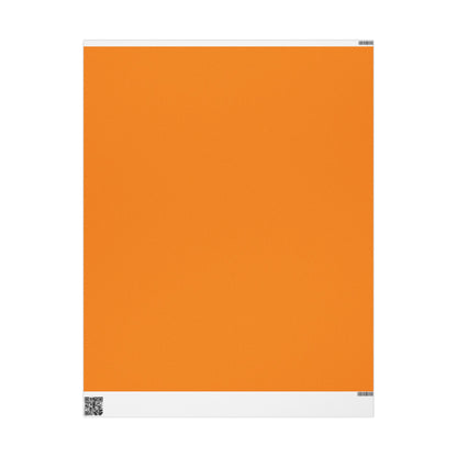 Tangerine Wrapping Paper Matte or Glossy Gift Wrap 3 Sizes Fine Art Paper
