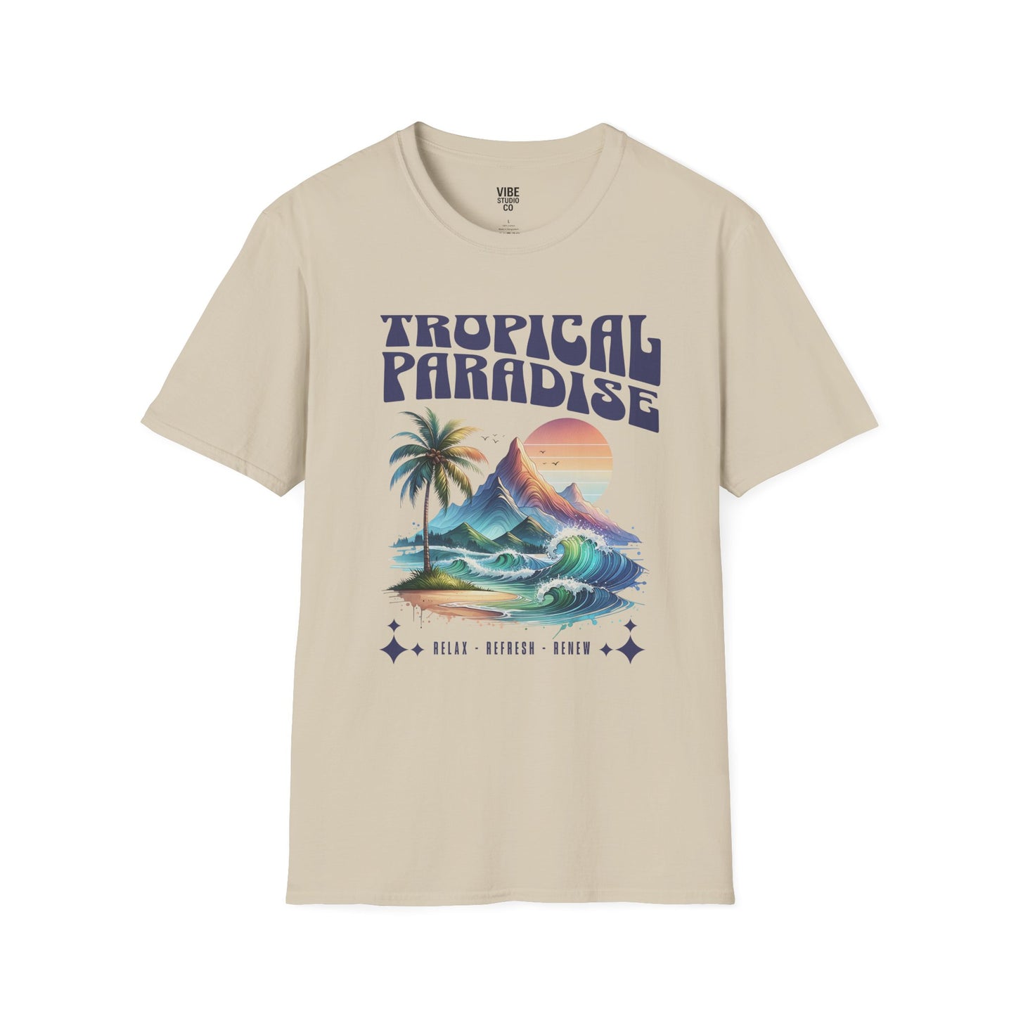 Tropical Paradise Gildan 64000 T Shirt