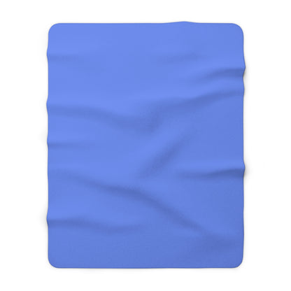 Periwinkle Sherpa Fleece Blanket Cozy Plush Throw 3 Sizes Soft Warm Blanket