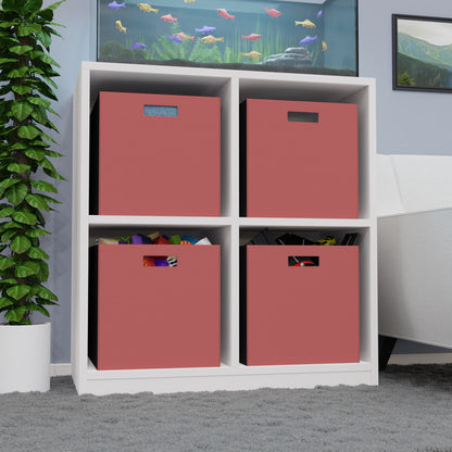 Red Autumns Felt Storage Box Foldable Organizer Bin Home Storage Basket