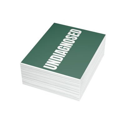 Leaf Green Postcard Set Pack of 10, 30 or 50 w/ Envelopes | Coordinated Collection