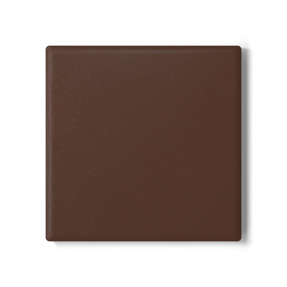Chocolate Brown Ceramic Coaster Round or Square | Coordinated Collection