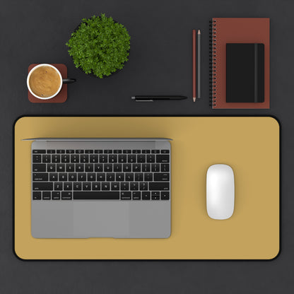 Muted Gold Desk Mat Color Coordinated Collection (12x18, 12x22, 16x32)