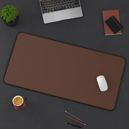 Chocolate Brown Desk Mat Color Coordinated Collection (12x18, 12x22, 16x32)