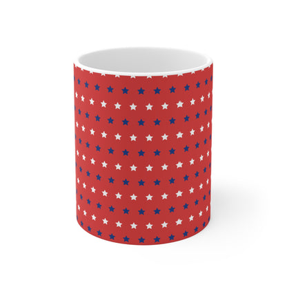 Red, White and Blue Stars Mug