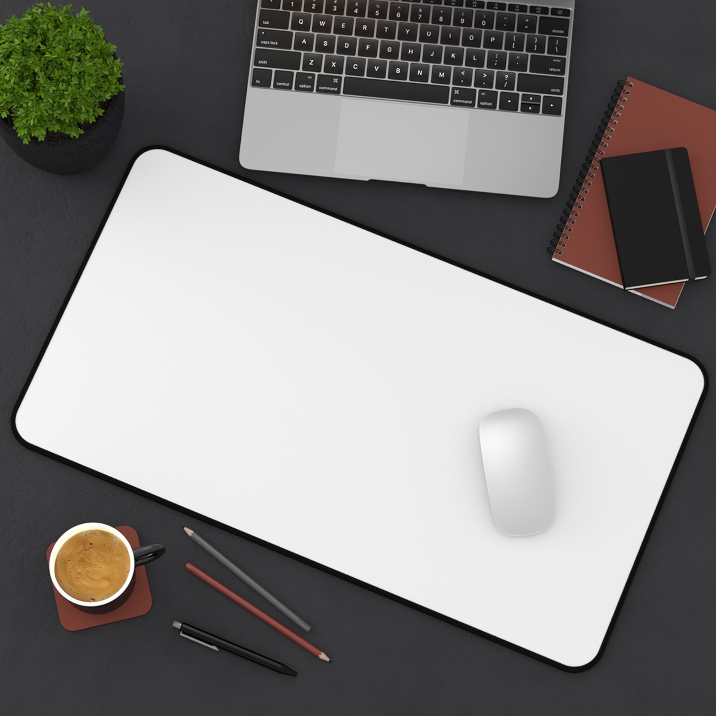 White Desk Mat Color Coordinated Collection (12x18, 12x22, 16x32)
