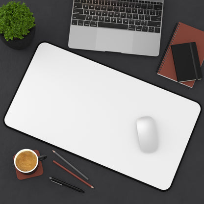 White Desk Mat Color Coordinated Collection (12x18, 12x22, 16x32)