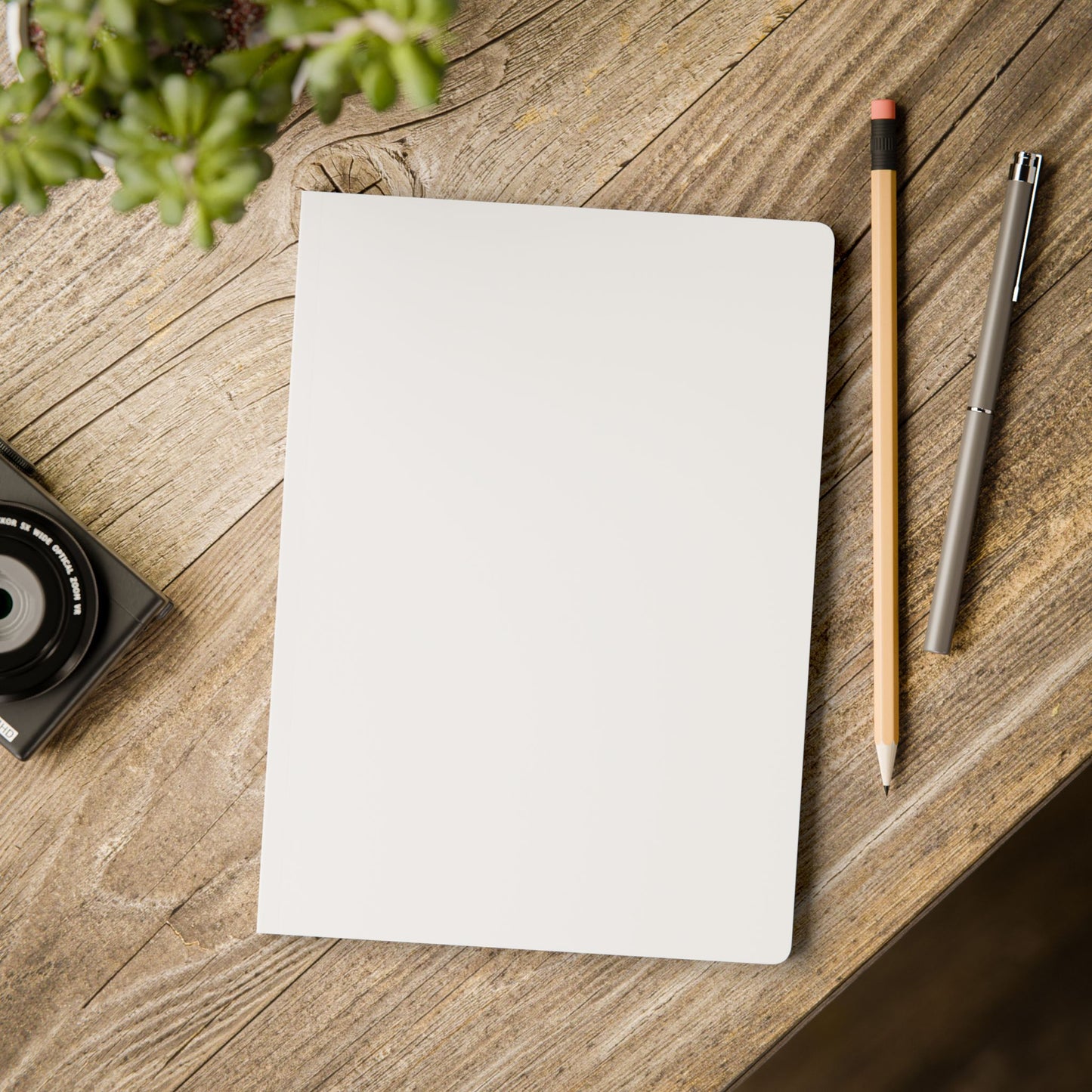 White Color Coordinated Collection A5 Lined Journal