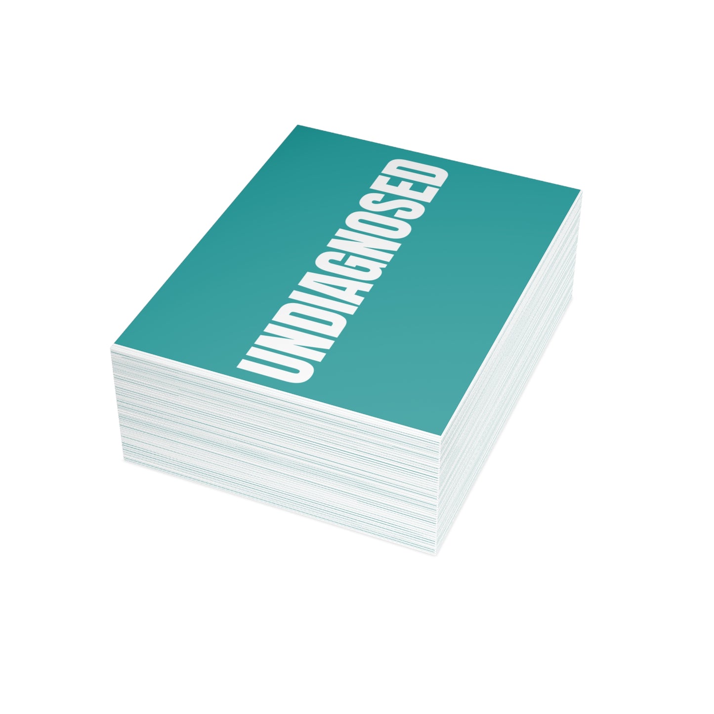 Deep Aqua Postcard Set Pack of 10, 30 or 50 w/ Envelopes | Coordinated Collection