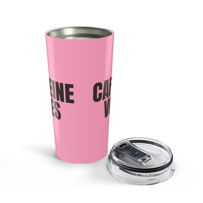 Light Pink Caffeine Vibes 20oz Stainless Steel Tumbler | Color Coordinated Collection