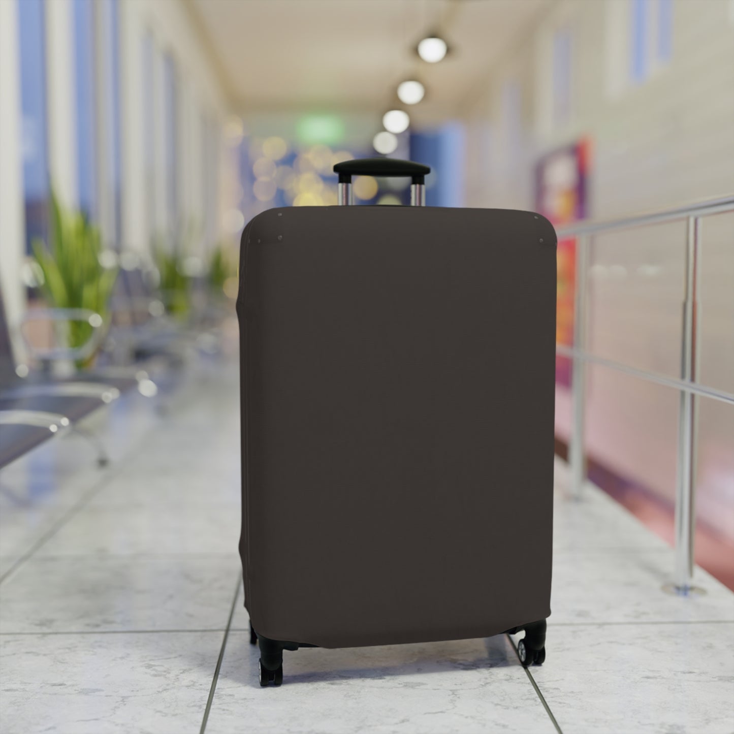 Muted Charcoal Luggage Cover Travel Suitcase Cover Protective Stretch Cover