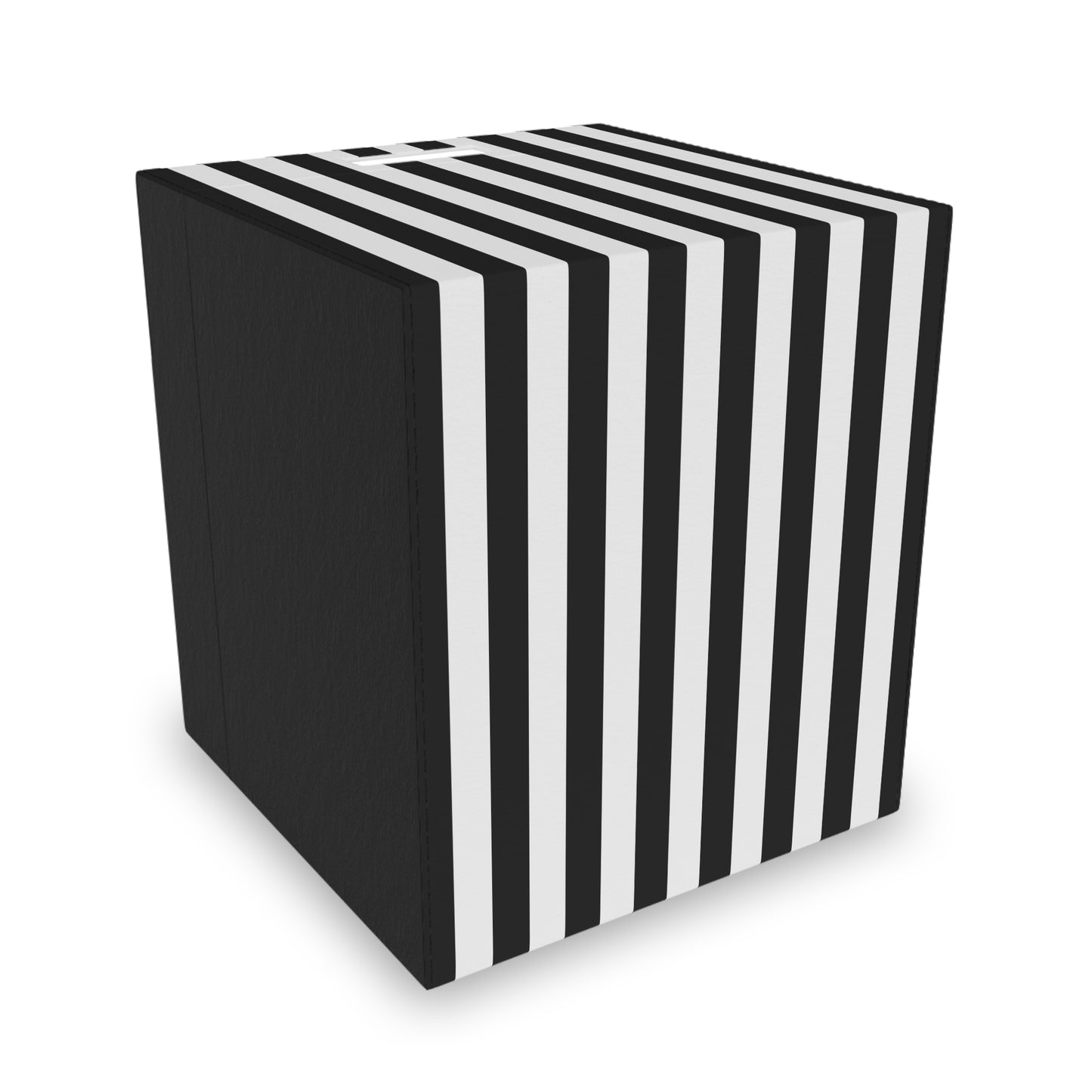 Black Stripe Felt Storage Box Foldable Organizer