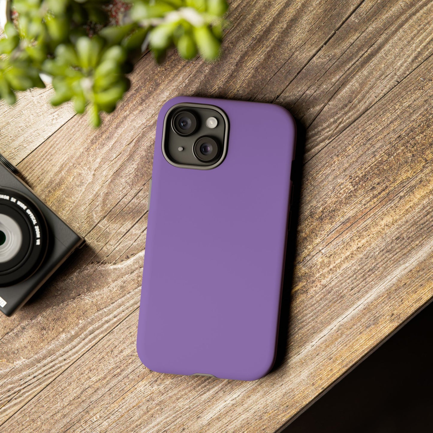 Purple Tough Cell Phone Case Matte or Glossy Protective Case iPhone Samsung