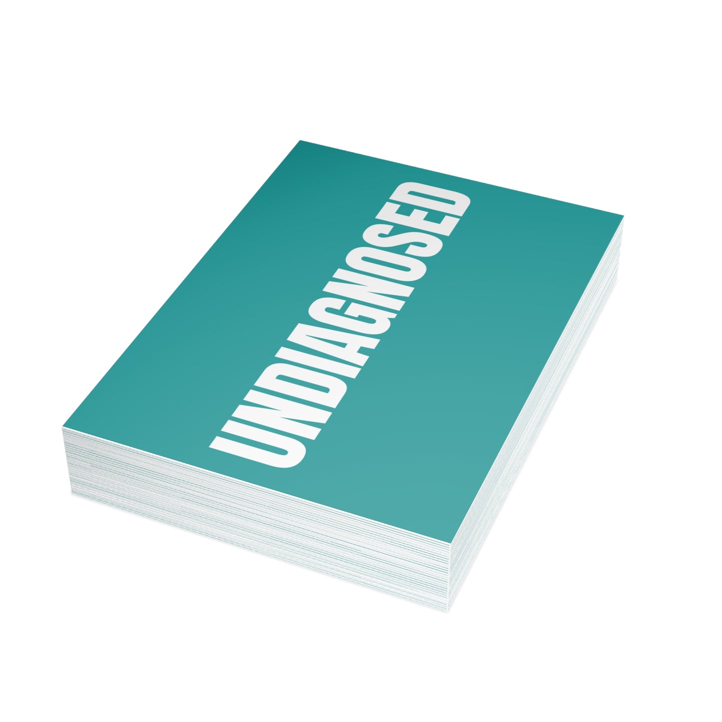 Deep Aqua Postcard Set Pack of 10, 30 or 50 w/ Envelopes | Coordinated Collection