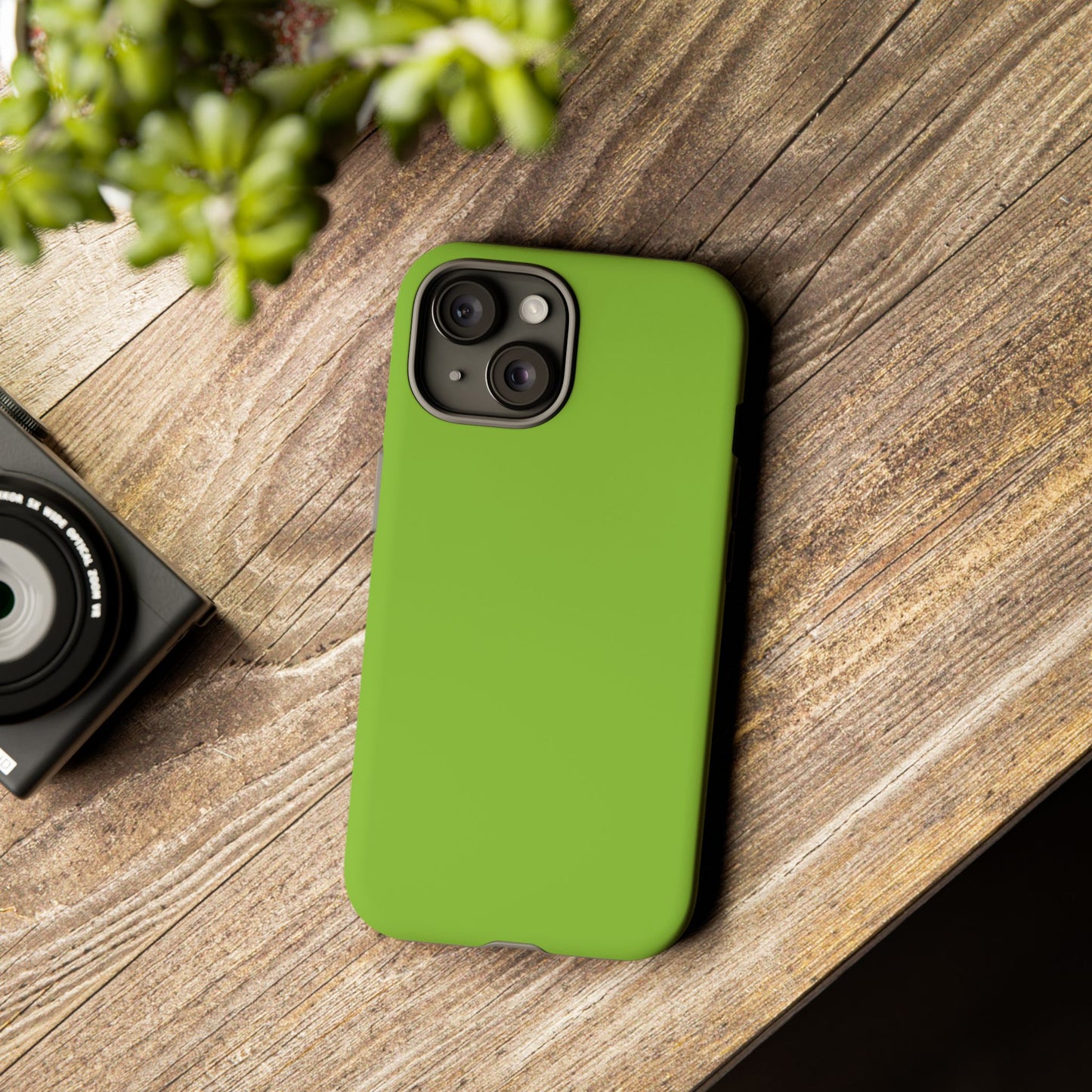 Muted Lime Tough Cell Phone Case Matte or Glossy Protective Case iPhone Samsung