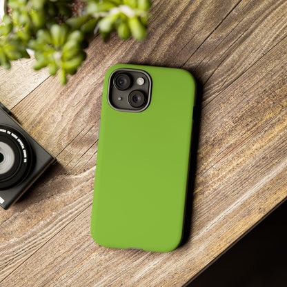 Muted Lime Tough Cell Phone Case Matte or Glossy Protective Case iPhone Samsung