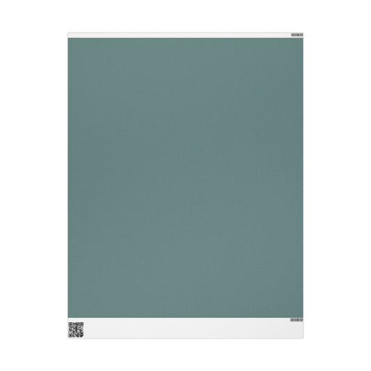 Dusty Blue Wrapping Paper Matte or Glossy Gift Wrap 3 Sizes Fine Art Paper