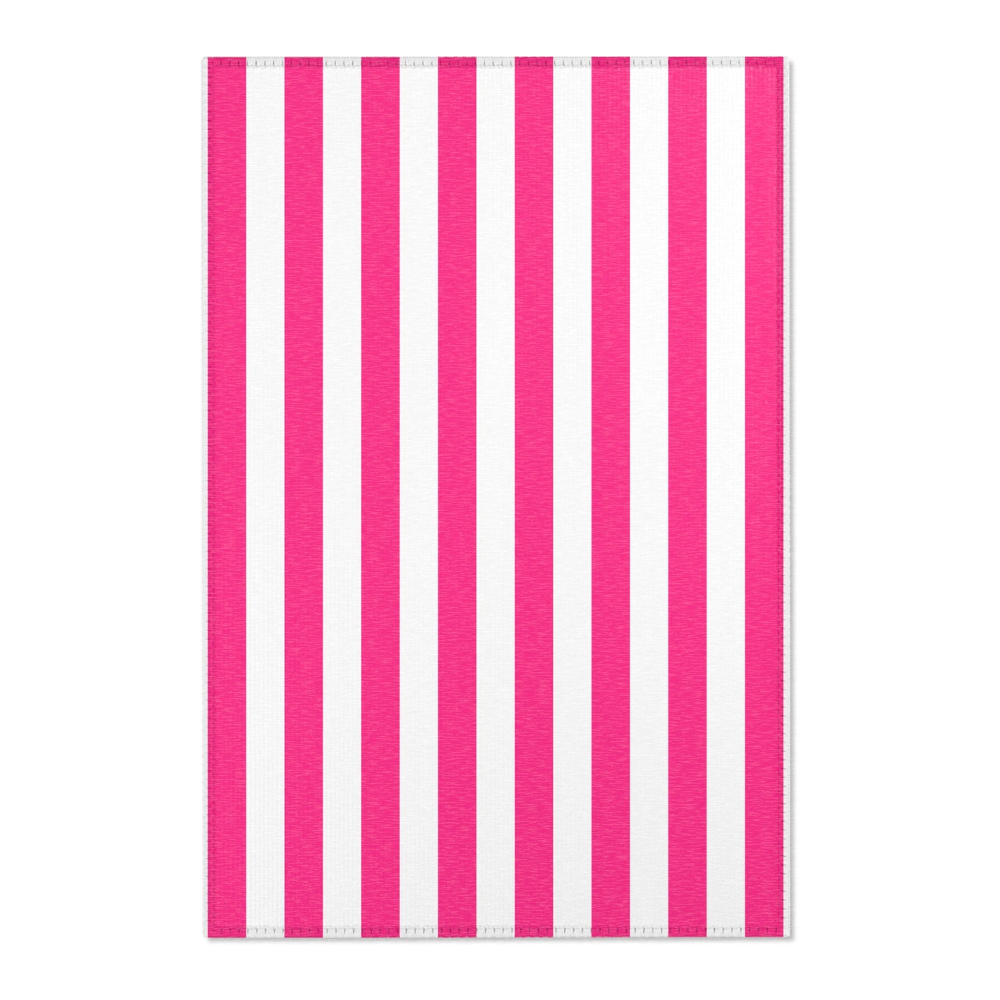 Pink Stripe Kitchen Rug 24 x 36 Pink and White Striped Accent Rug