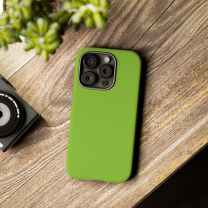 Muted Lime Tough Cell Phone Case Matte or Glossy Protective Case iPhone Samsung
