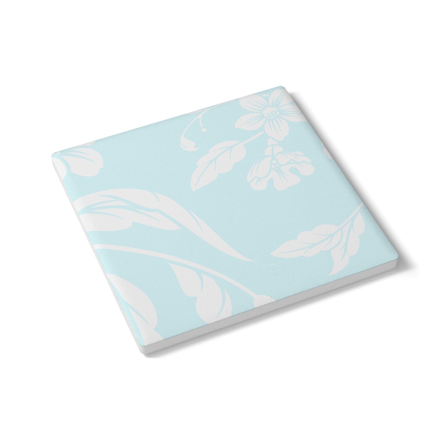 Ocean Blue Floral Ceramic Coaster Coordinated Collection