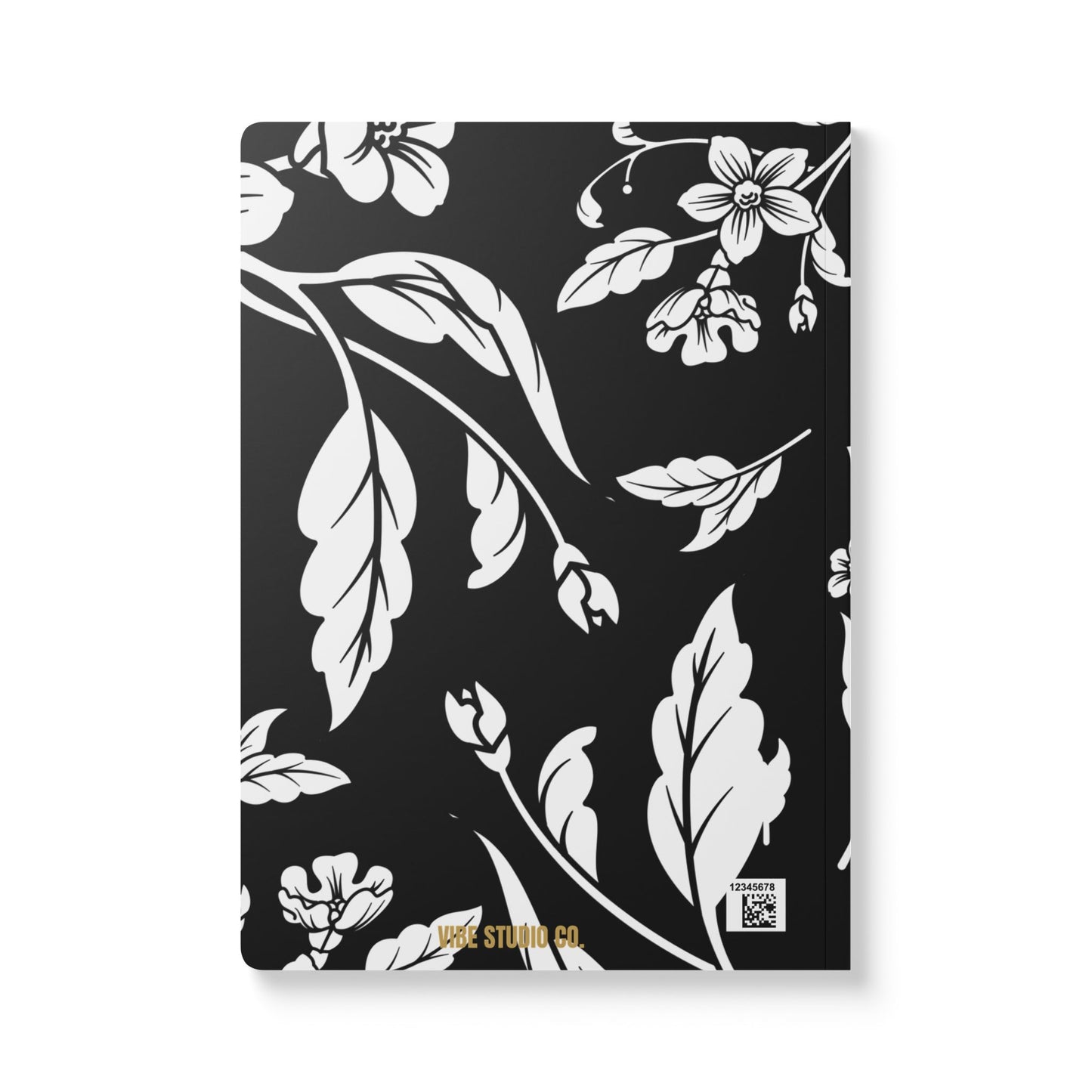 Black Floral A5 Lined Journal Coordinated Collection