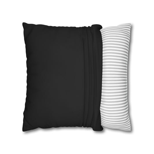 Black Canvas Pillow Cover 20x20