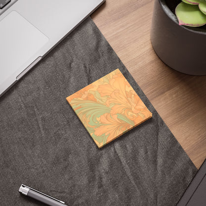 Coral Flourish Sticky Notes Floral Post It Notes (7 Sizes)